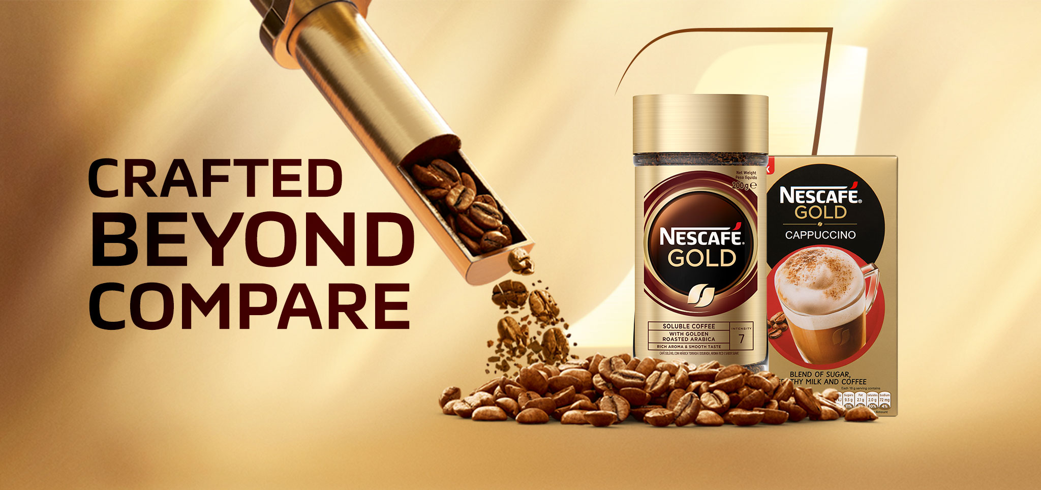 Nescafé Gold campaign artwork